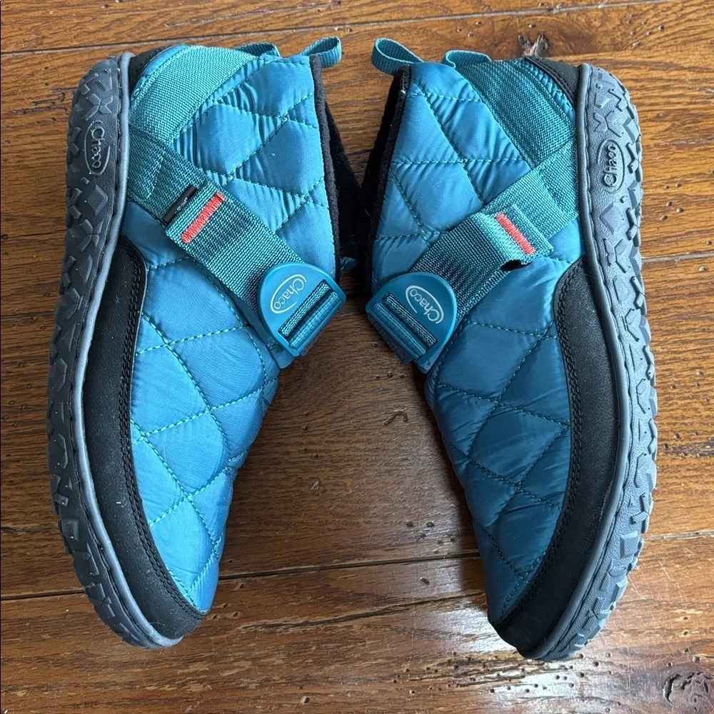 Chaco Ramble Puff Boots Women’s Blue JCH108894 Bootie Slipper EUC Size 8.5